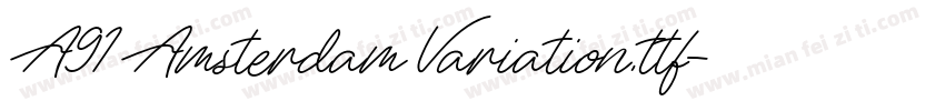 A91 Amsterdam Variation.ttf字体转换